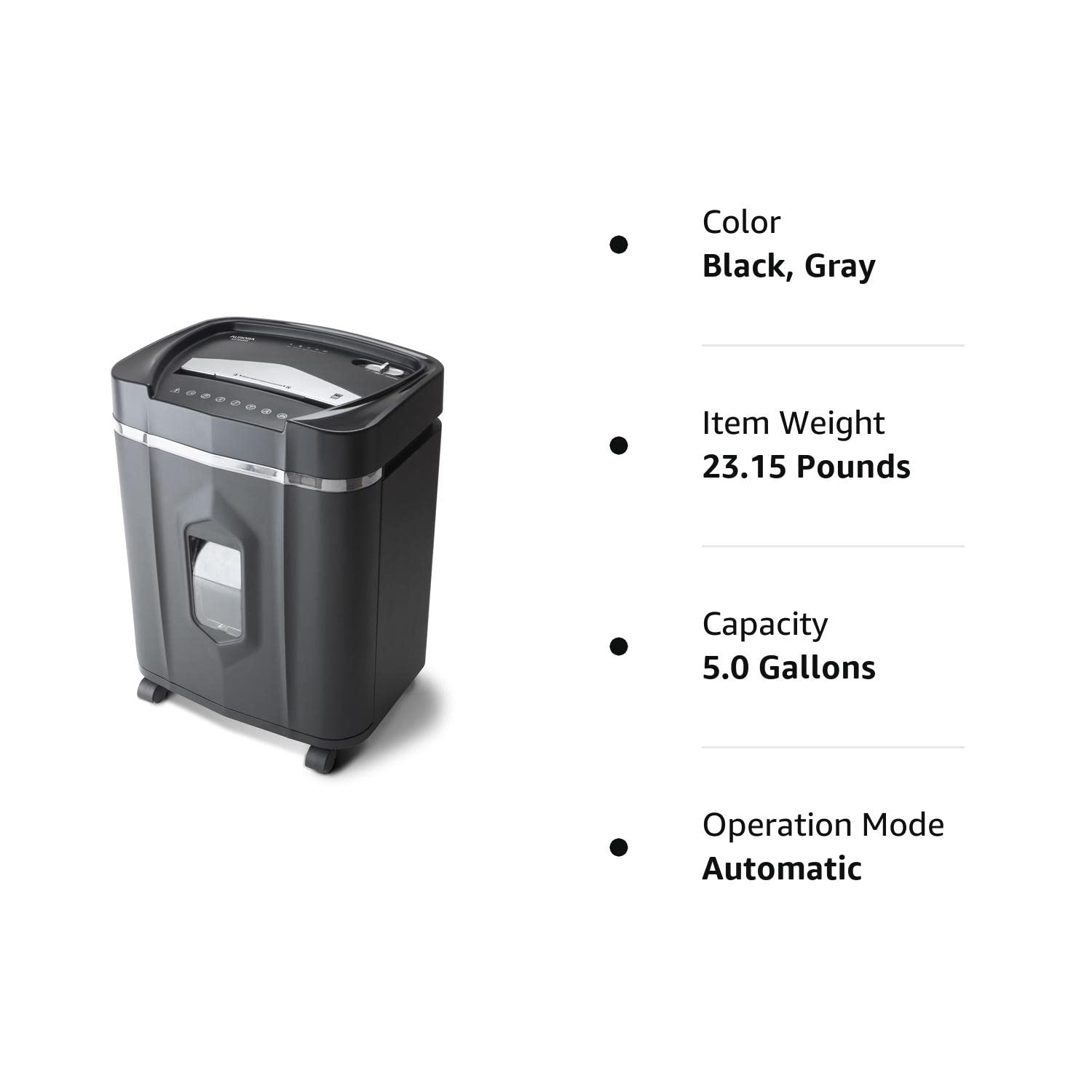 Aurora Anti-Jam 16-Sheet Crosscut Paper/CD and Credit Card Shredder/ 5-Gallon pullout Basket 30 Minutes Continuous Run Time