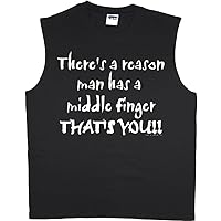 Rude Offensive Funny Saying T-Shirt Sleeveless Muscle Tee Tank Top Mens