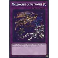 YU-GI-OH! - Malevolent Catastrophe (NKRT-EN033) - Noble Knights of The Round Table - 1st Edition - Platinum Rare