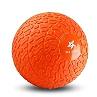 Yes4All Upgraded Fitness Slam Medicine Ball 10lbs for Exercise, Strength, Power Workout | Workout Ball | Weighted Ball | Exercise Ball | Orange Beast