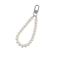 Retro Pearl Key Chains for Women Keyring Car Bag Backpack Decor Lanyards Hand Strap