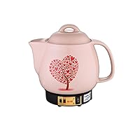 220V Household Electric Kettle,4L Chinese Medicine Pot Kettle Health Pot,Heat-Resistant Ceramic Potion Heater, Smart Medicine Pot for Household,Pink