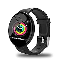 Smartwatch,Reloj Inteligente Impermeable IP65, Swimming Waterproof Smartwatch Fitness Tracker Fitness Watch Heart Rate Monitor Smart Watches, para Hombres Mujeres Niños Compatible iPhone Android