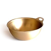 Nankai Tsusho 0726-002 Roxan Aluminum Bowl, Gold, 4.7 inches (12 cm)
