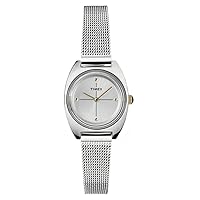 Timex Milano Petite Quartz Movement Silver Dial Ladies Watch TW2T37700