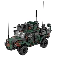 Military Armored Vehicle Model, 437PCS Building Blocks Set Husky Modern Military Car Model