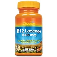Thompson B12 + Folic Acid, Lozenge, Cherry (Btl-Plastic) 1000mcg | 30ct