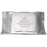 I BEAUTY Refreshing Facial Cleansing Wipes, Effectively Cleanse and Remove Makeup with Cucumber and Aloe Vera, 30 Count