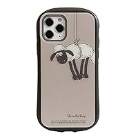 Granthunk i Select iPhone 12 Case, Compatible with iPhone 12Pro (Shock Resistant, Tempered Glass/Back Card Storage) Shaun The Sheep [Hanging] Gray