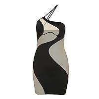Fashion Slim Fit Top Sexy Women's Tank Top Solid Color Sleeveless Knitted Women's Dress Sexy Long Sleeve Dress
