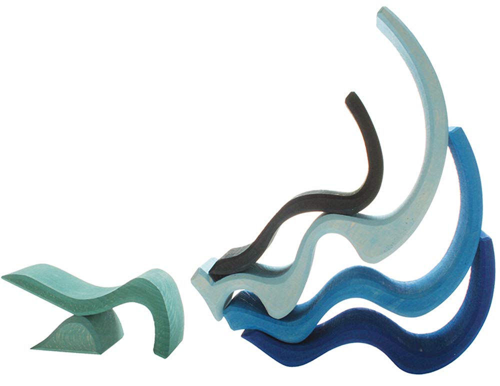 Grimm's Puzzle Water Waves Blue, 1 EA