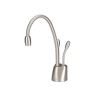 Contemporary Instant Hot and Cold Water Dispenser Faucet, Satin Nickel, F-HC1100SN