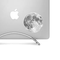 Full Moon - 4 Inch Round Printed Vinyl Decal Sticker - For MacBook, Laptops, Tablets, and more!