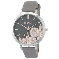 Nine West Women's Floral Dial Strap Watch