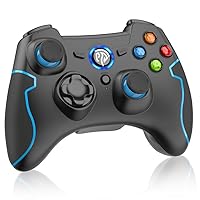 EasySMX 2.4G Wireless Controller for PC, PS3 Gamepads with Vibration Fire Button Range up to 10m Support Windows XP/7/8/8.1/10/11/12, Steam, PS3, Android TV Box, Vista, Mandos PC Inalambrico