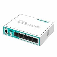 RouterBOARD hEX lite 5 ports router 5 X 10/100 PoE OSL4 - (RB750r2)