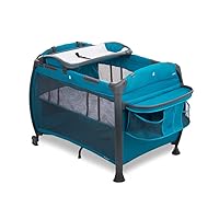 Joovy Room-Playard, Nursery Center, Bassinet, Changing-Table, Turquoise