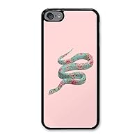 Personalize iPod Touch 6 Cases - Floral Snake Hard Plastic Phone Cell Case for iPod Touch 6