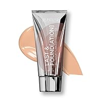 Full Coverage Foundation, Last & Found[ation] – Buildable Full Coverage Liquid Foundation For 24+ Hours Wear – Long Lasting, Waterproof, Sand