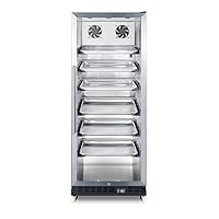 Summit Appliance SCR1156RI Commercial Beverage Merchandiser with Stainless Steel Interior, Self-Closing Door, Sheet Pans and Adjustable Tray Supports, Digital Thermostat and Removable Dolly
