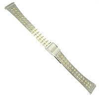 12-16mm Gilden Two Tone Ladies Stainless Steel Hook Lock Clasp Watch Band