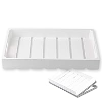 Tablecraft Wood Display Crate, White Painted, Full Size Gastronorm, for Commercial Foodservice, Bakeries, Restaurants, Buffet, Retail Presentation Box, Fits Risers, 20.7 by 12.75, 2¾