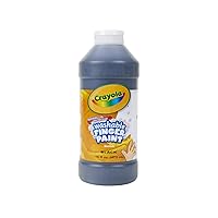 Crayola Washable Finger Paint - Black (16 Oz), Toddler Paint for Arts & Crafts, Kids Classroom Supplies, Nontoxic & Easy To Clean