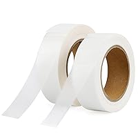 PLANTIONAL Iron On Hemming Tape Clear, Two Rolls Double Sided Fusing Hem Tape Durable Adhesive for Skirts Pillows Jeans Clothes Pants Collars Curtains DIY Tricot Projects