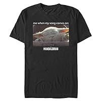 STAR WARS Big & Tall Mandalorian Song Meme V2 Men's Tops Short Sleeve Tee Shirt