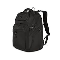 SwissGear 1021 Laptop Backpack, Black, 18.5”x12.5”x8.25”