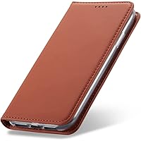 Case for iPhone 11/11Pro/11Pro Max, Wallet Case, Shockproof Puleather Case Magnetic Closure with Card Slots Kickstand TPU Shell (Color : Brown, Size : 11pro max)