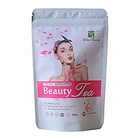 Wins Town 7 Days Beauty Tea, Skin Whitening and Spots Fading Tea, Fruit Flavored Rose Herbal Tea, 14 count