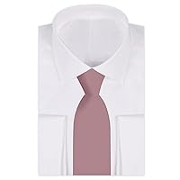 Jacob Alexander 2 Pc Set Men's White French Cuff Dress Shirt Pre-Tied Zipper Tie