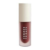 Summer Fridays Dream Lip Oil for Moisturizing Sheer Coverage, High-Shine Tint, and Deep Hydration - Rosewood Nights (0.15 Oz)
