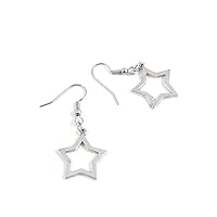 1 Pairs Earrings Antique Silver Tone Fashion Jewelry Making Charms Ear Stud Hooks Suppliers Wholesale YEGY00361 Five-pointed Star
