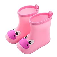 Hippo Cartoon Character Rain Shoes Children's Rain Shoes Boys And Girls Water Shoes Baby Rain Boots Girl Baby Shoes