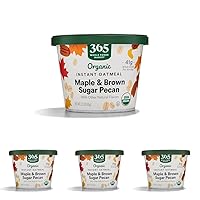 365 by Whole Foods Market, Organic Instant Oatmeal, Maple & Brown Sugar Pecan, 2.29 Ounce (Pack of 4)