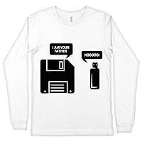 USB Floppy Disk I am Your Father Long Sleeve T-Shirt - Funny IT T-Shirt - Geek Long Sleeve Tee Shirt
