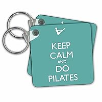 3dRose - Keep Calm and do Pilates - Key Chain - (kc-159560-3)