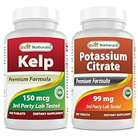 Kelp Supplement 150 Mcg & Potassium Citrate 99mg
