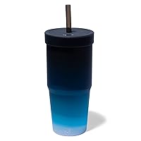 Silipint: Silicone 32oz Tumbler: Moon Beam - Reusable Unbreakable Cup, Flexible, Hot/Cold, Airtight Lid, Travel Safe, Sustainable