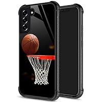 ZHEGAILIAN Case Compatible with Samsung Galaxy S21,Basketball Case for Samsung Galaxy S21 for Boys and Men,Pattern Design Anti-Scratch Case for Samsung Galaxy S21 6.2-inch