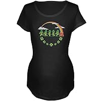 Grateful Dead - Leprechaun Bears Black Maternity T-Shirt - Medium
