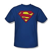 Superman Classic Logo T-Shirt, 3XL, Royal Blue