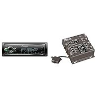 Pioneer MVH-S522BS Alexa Car Stereo + Clarion 3-Way Electronic Crossover