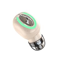 Bluetooth Earbud 8 Hrs Playtime，Single Wireless Earphone,Invisible Mini Bluetooth Headset Hands-Free Car Headphone with Mic for iOS Android,Bluetooth Earpiece Tiny Smallest Headset
