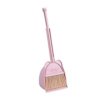 Children Small Broom and Dustpan Set Learning Sweeping Tool Toddlers Broom Kit for Home Bedroom Kitchen Cleaning Toy Sweeping Broom
