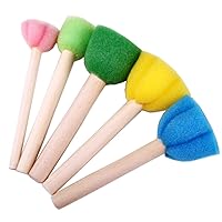 5 Pieces Kids Painting Sponge Brushes Seal Improve Intelligence for Creative Toy for Kingdergarten Kids Over 12 Mo Montessori Toys for Babies 6-12 Months Educational Toy Kids Games Children Toys