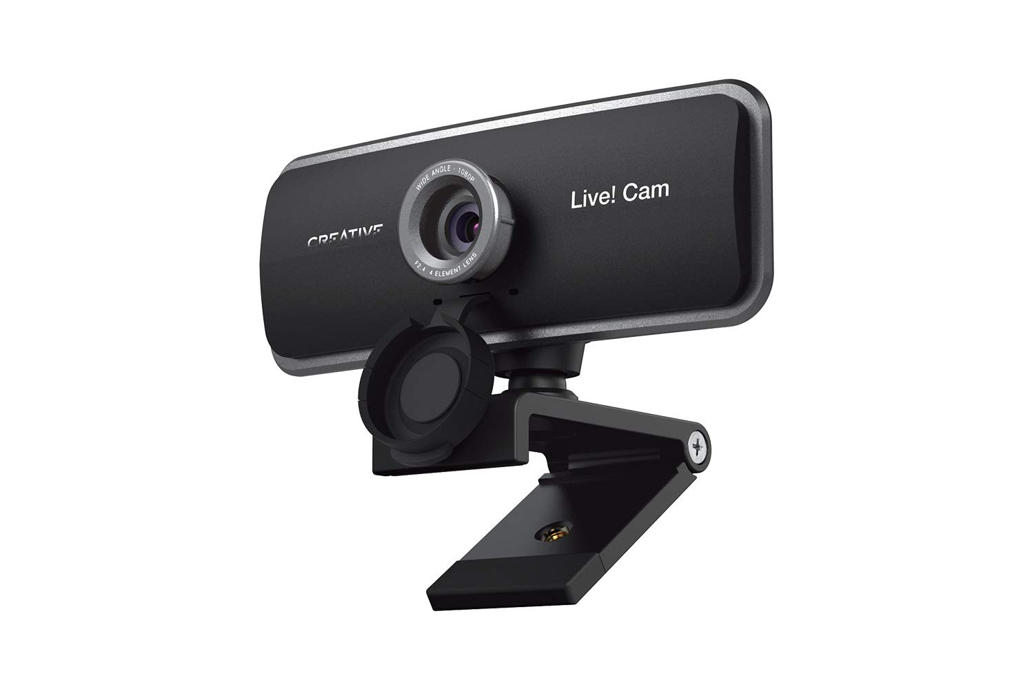 Creative Live! Cam Sync 1080p Full HD Wide-Angle USB Webcam with Dual Built-in Mic, Privacy Lens Cap, Universal Tripod Mount, High-res Video Callin...