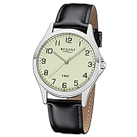 Regent Herren Analog Miyota 2035 Uhr mit Kunstleder Armband 11110757